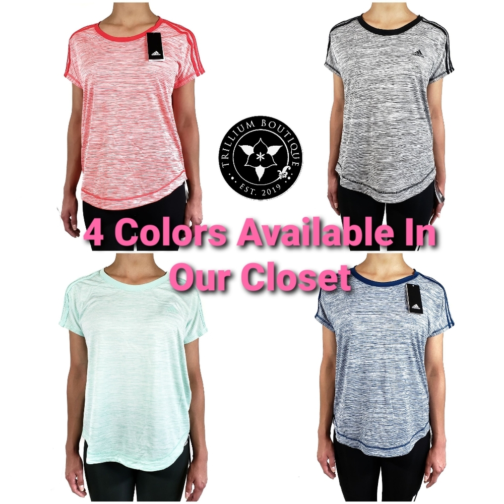 Adidas Climalite Women's Striped Tee (NWT) - Picture 5 of 5